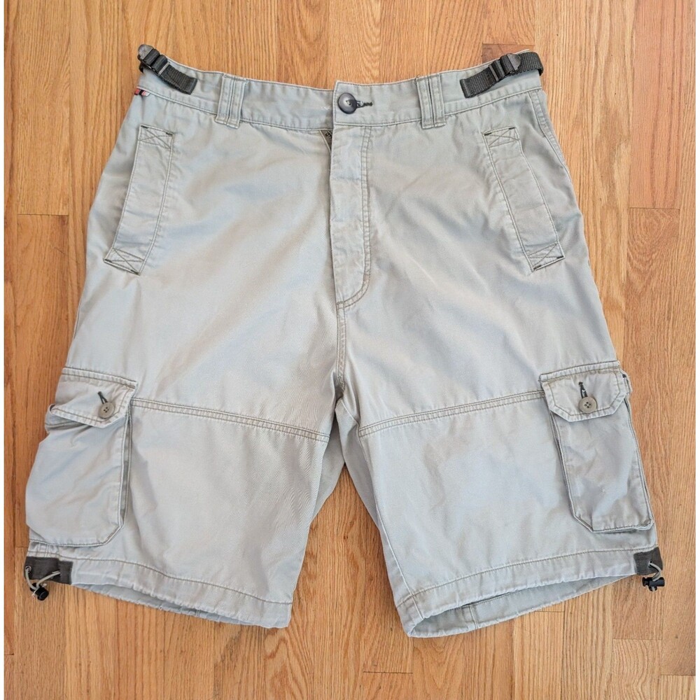 Vintage Triple 5 Soul Five Cargo Shorts Khaki Multi Pocket NYC 90s Y2K Men’s 34